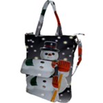 Snowman Shoulder Tote Bag