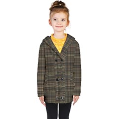 Plaid Kids  Double Breasted Button Coat by nateshop