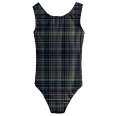 Plaid Kids  Cut-out Back One Piece Swimsuit by nateshop