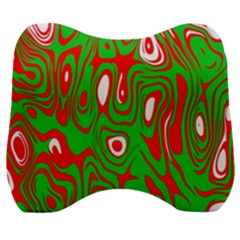 Red-green Velour Head Support Cushion by nateshop