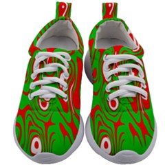 Red-green Kids Athletic Shoes by nateshop