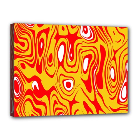 Red-yellow Canvas 16  X 12  (stretched) by nateshop