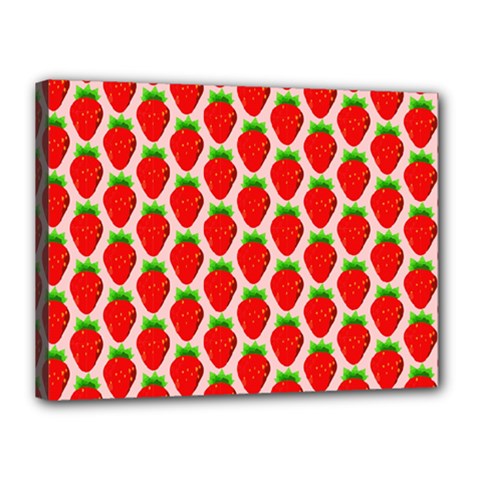 Strawberries Canvas 16  X 12  (stretched) by nateshop
