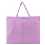 Stripes Zipper Large Tote Bag