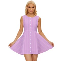 Stripes Sleeveless Button Up Dress by nateshop