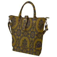 Tapestry Buckle Top Tote Bag by nateshop