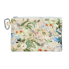 Tropical Fabric Textile Canvas Cosmetic Bag (large) by nateshop