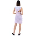 Little Clouds Pattern Pink Racer Back Hoodie Dress View2