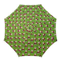 Christmas-santaclaus Golf Umbrellas by nateshop