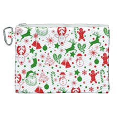 Christmas-seamless-green  Canvas Cosmetic Bag (xl) by nateshop