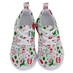 Christmas-seamless-green  Running Shoes by nateshop