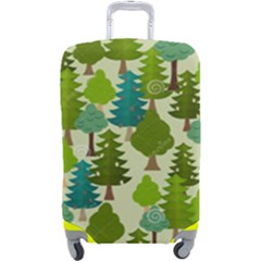 Seamless-forest-pattern-cartoon-tree Luggage Cover (large) by nateshop