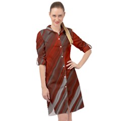 Colored Pattern Bokeh Blurred Blur Long Sleeve Mini Shirt Dress by Ravend