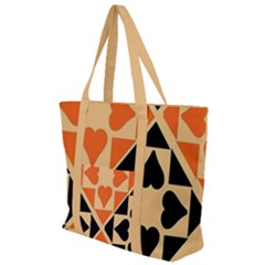 Aesthetic Hearts Zip Up Canvas Bag by ConteMonfrey