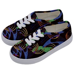 Pyramid Sphere Colorful Background Kids  Classic Low Top Sneakers
