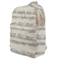 Music Beige Vintage Paper Background Design Classic Backpack by Ravend