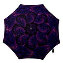 Fractal Mandelbrot Abstract Background Pattern Hook Handle Umbrellas (medium) by danenraven