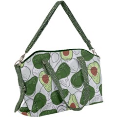 Avocado Pattern - Copy Canvas Crossbody Bag by flowerland