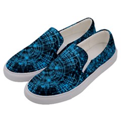 Network Circuit Board Trace Men s Canvas Slip Ons