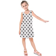 Spades Black And White Kids  Sleeveless Dress by ConteMonfrey