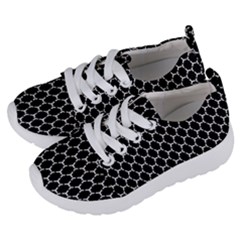 Abstract Beehive Black Kids  Lightweight Sports Shoes by ConteMonfrey