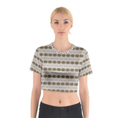 Balls Of Energy 70s Vibes Cotton Crop Top by ConteMonfrey