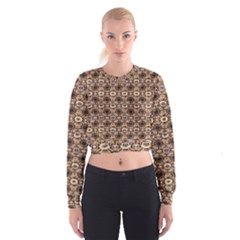 Abstract Sunflower Cropped Sweatshirt by ConteMonfrey