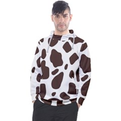 Cow Spots Brown White Men s Pullover Hoodie by ConteMonfrey