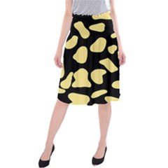 Cow Yellow Black Midi Beach Skirt by ConteMonfrey