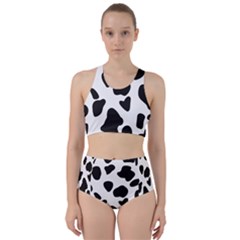 Black And White Spots Racer Back Bikini Set by ConteMonfrey