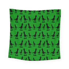Green Dinos Square Tapestry (small) by ConteMonfrey