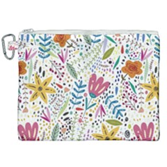 Flowers Canvas Cosmetic Bag (xxl) by nateshop