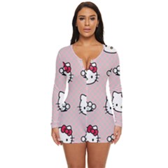 Hello Kitty Long Sleeve Boyleg Swimsuit by nateshop