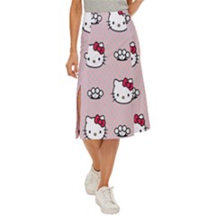 Hello Kitty Midi Panel Skirt by nateshop
