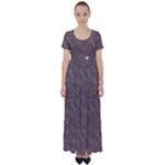 Batik-03 High Waist Short Sleeve Maxi Dress