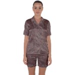 Batik-03 Satin Short Sleeve Pajamas Set