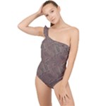 Batik-03 Frilly One Shoulder Swimsuit