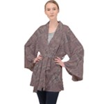 Batik-03 Long Sleeve Velvet Kimono 