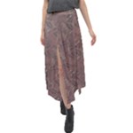 Batik-03 Velour Split Maxi Skirt