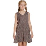 Batik-03 Kids  Sleeveless Tiered Mini Dress