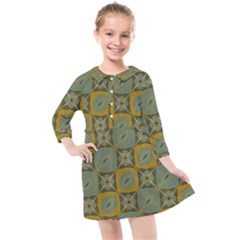 Batik-tradisional-01 Kids  Quarter Sleeve Shirt Dress by nateshop