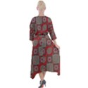 Batik-tradisional-02 Quarter Sleeve Wrap Front Maxi Dress View2