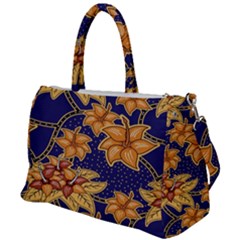 Seamless-pattern Floral Batik-vector Duffel Travel Bag by nateshop