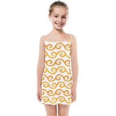 Seamless-pattern-ibatik-luxury-style-vector Kids  Summer Sun Dress by nateshop
