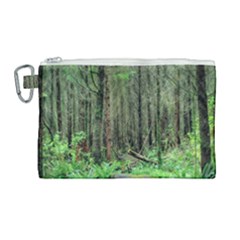 Forest Woods Nature Landscape Tree Canvas Cosmetic Bag (large) by Celenk
