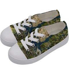 Map Illustration Grand Theft Auto Kids  Low Top Canvas Sneakers by danenraven