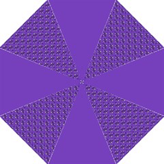 Purple Floral Skulls Pattern Folding Umbrella by cheekywitch