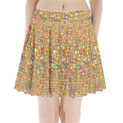 Calendar -1 Pleated Mini Skirt by nateshop
