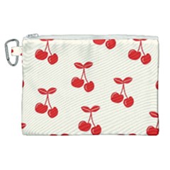 Cherries Canvas Cosmetic Bag (xl) by nateshop