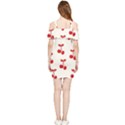 Cherries Shoulder Frill Bodycon Summer Dress View2